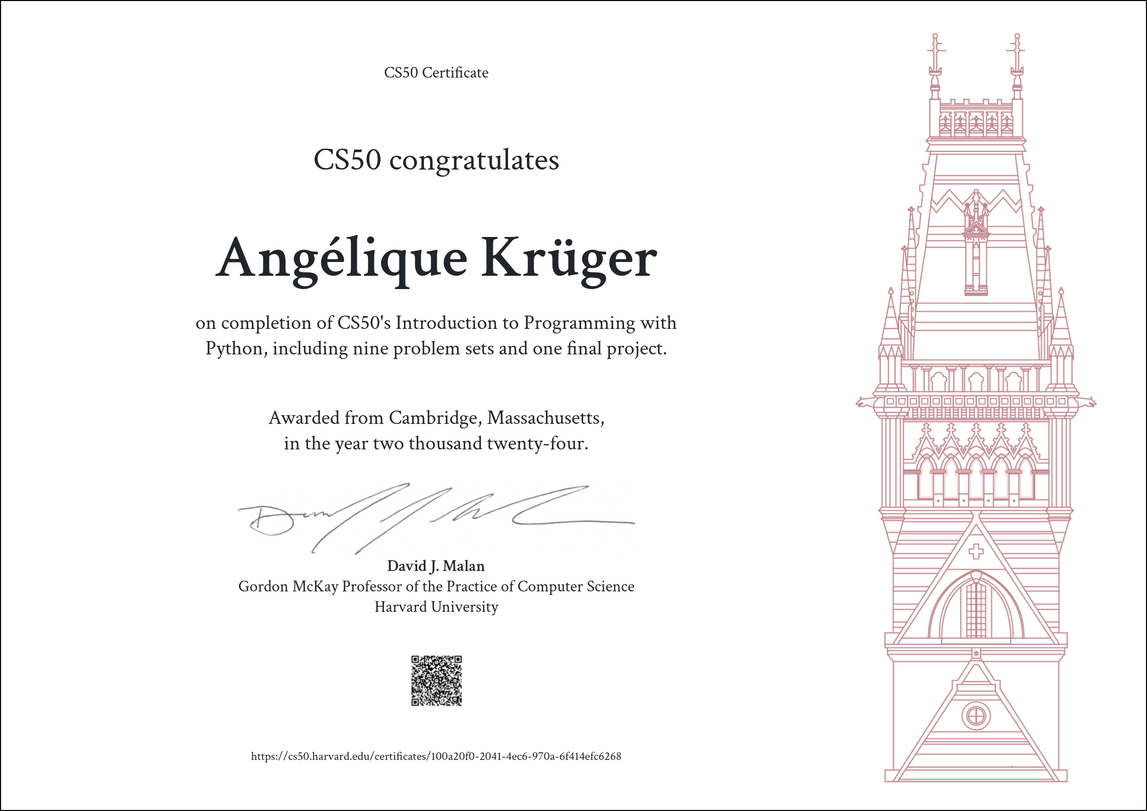CS50P certificate A-Krueger